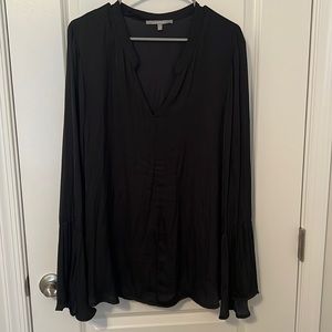 Black Bell Sleeve Top
